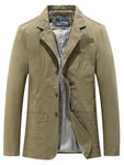 Men's Plus Size Casual Lapel Collar Blazer view 3