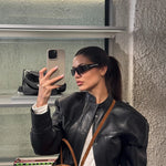 Faux Leather Moto Jacket view 2