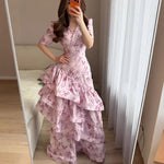 Floral Corset Mermaid Maxi Dress view 2