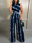 Baroque Print Wide-Leg Jumpsuit view 2