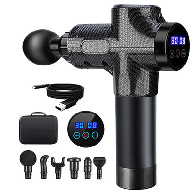 Deep Tissue Massage Gun -- Pro Recovery Percussion Device