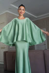 Satin Peplum Two-Piece Set view 7