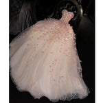 Floral Tulle Ball Gown -- Off-Shoulder Evening Dress view 6