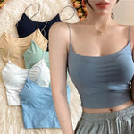 Ice Silk Tank Bra Top view 1
