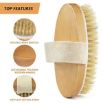 Natural Bristle Body Brush view 2
