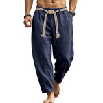 Linen Drawstring Trousers view 3