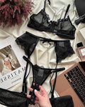 Lace Garter Lingerie Set view 2
