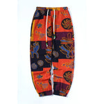 Floral Print Linen Joggers view 1