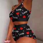 Print Pajama & Shorts Set view 5