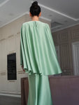 Satin Peplum Two-Piece Set view 6