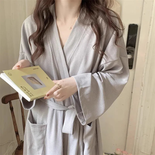 Waffle-Weave Robe