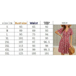 Floral Wrap Midi Dress with V-Neck view 2