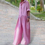 Gingham Check Wide-Leg Jumpsuit view 5
