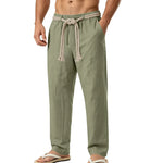 Linen Drawstring Trousers view 9