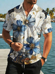 Men's Floral Print Hawaiian Shirt view 1