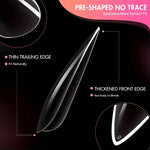 120pc Marble Press-On Nail Set view 2