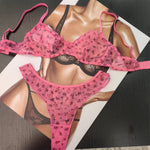 Floral Lace Bra Set -- French Cut view 3