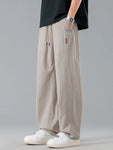Men's Plus Size Loose Fit Drawstring Casual Pants view 1